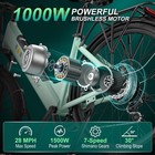 Movcan 26    Electric Bike 1000w 28mph 48v 13ah Mountain Commuting Ebike For Adult