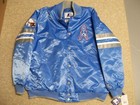 New Starter 2xl Houston Oilers Tennesee Heavyweight Nfl Satin Jacket Mcnair