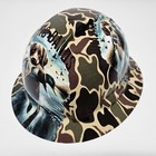 Full Brim Hard Hat Custom Hydro Dipped In Drake Duck Hunter Chasing Bands  New