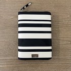 Kate Spade Arbour Hill Planner organizer Zip Around Black white 6 Ring
