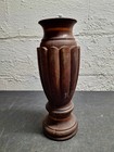 Architectural Salvage Turned Carved Wood Finial Solid 10    Tall