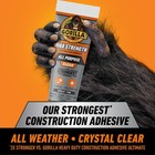 Max Strength Construction Adhesive  Clear Glue  7 Ounce Squeeze Tube