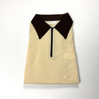 Vintage Sears Mens Store Kings Road 1 4 Zip Collared Shirt Sz L Deadstock Nos