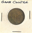 Brass Spiel Marke Game Counter Token With Bull 24-25mm
