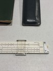 Vintage Keuffel   Esser Slide Rule 4168 W  Matching Leather Case Manual Box