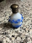 Antique Victorian Smelling Salt Scent Bottle With Sterling Cap Very Rare