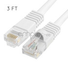 3ft Cat5e Cable Ethernet Lan Network Cat5 Rj45 Patch Cord Internet White New