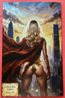 Critical Hits Comics  9 Fine Art Supergirl Virgin Silver Metallic Cardstock Nm-