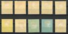 St  Helena 1912-16 George V Historic Sites Scott  61-70 Mint Xf Og Hinged Gem     