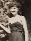 Rare Old Vintage Photo Pretty Beautiful Lady Dress  Busty