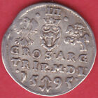 R  Poland Lithuania 3 Groschen 1595 Vilnius Sigismund Iii Xf  Details  3555