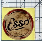 Vintage Esso Gasoline Vinyl Sticker Retro Script Distressed Oil Gas Decal
