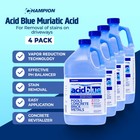Champion Acid Blue Muriatic Acid For Removal Of Stains On Driveways  4 Pack 