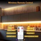 Under Cabinet Led Lighting Kit 8pc 20in Strips 2700k Warm White Remote Dimmer