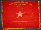 Rare Original 1960 Flag - Pavn - Viet Cong - Vietnam War - Gold Star - F 00