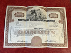 Northern Natural Gas Company Stock Certificate Predecessor To Enron 1971