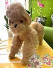 Vintage Steiff Mohair Poodle Movable Legs Head Made In Germany Read Description