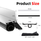 16ft Universal Garage Door Seals Kit   heavy Duty Epdm U o Bottom Rubber