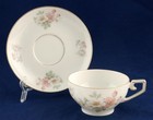 3 Tirschenreuth Apple Blossom Cup   Saucer Sets Pt Bavaria Greek Key Handle