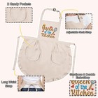 Funny Cooking Aprons For Women With Pockets  Embroidered Cute Baking Aprons     