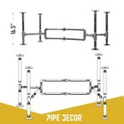 Pipe Decor Coffee Table Leg Set  Rustic Industrial Living Room Office Table B   