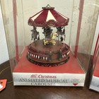 Mr Christmas Animated Musical Carousel   Ferris Wheel Jingle Bells Lot Of 2 New