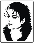 Michael Jackson    Logo Airbrush  Paint Art Template Stencil