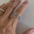 925 Sterling Silver Band Statement Ring  Stackable Ring Handmade Ring All Size