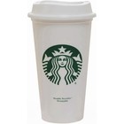 2 Cup - Starbucks Reusable Coffee Tea Cup Tumbler Lid Travel 16 Oz Plastic Mug
