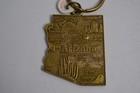 Vintage Arizona State Shape Keychain Points Of Interest Landmarks Metal Souvenir