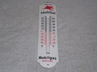 Vintage Mobil Mobiloil Mobilgas Pegasus 12  Porcelain Gasoline Thermometer Sign 
