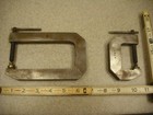 Vintage 2  Heavy Steel Machinists Clamps  I Deepthroat  1 Regular