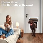 Ipetba Xl Dog Door For Door - Aluminum  Lockable For Safety  Easy In   Out