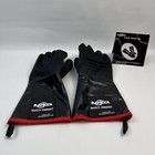 Heat Resistant Bbq Grill Gloves Oil Resistant Long Sleeve Size 14 x6  By Rappica