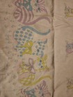 Vintage Baby Receiving Blanket Pastel Cats Kittens Cotton 24x38 Nursery 