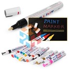 5pc White Paint Pen Marker Waterproof Permanent Car Tire Lettering Rubber Letter