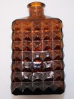 Old Original Antique Amber Cut Glass Bottle Spain Very Rare