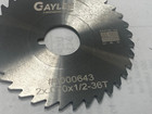 Gaylee  0000643 2x 070x1 2-36t  Solid Carbide Slitting Saw Blade  2  X 0 070 