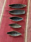 Vtg Collection Of 5 Brass Dory Boats Wc And Barrington Ri 1st Place