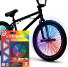 Spin Led Bike Spoke Lights  2-pack - Bike Wheel Lights For Kids   Adults - Clip-