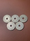 Vintage Nyc Subway Token Lot Of 5 Pentagon Mta Transit Starter Set Rare