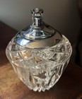 Vintage  1970   s Cut Crystal Table Lighter   Japan  Works Well   Needs Butane 