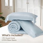 Jself 100  Viscose Derived From Bamboo Duvet Cover Set - 3 Pc Hotel Luxury Co   