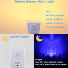 Motion Sensor Night Light 2 Pack  0 5w Plug In Motion Activated Led Night Lights