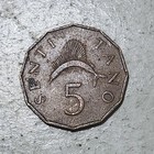 Tanzania          Five  5  Senti Coin 1966