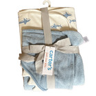 Carter s Just One You Baby Bath Lot 4 Towels 6 Washcloths Duck Shark New