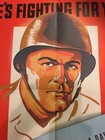 Original Vintage 1943 World War Ii Poster  he s Fighting For You