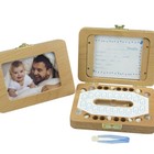 Baby Tooth Keepsake Box Wooden Teeth Case For Children Memorial 