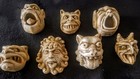 Gargoyle Set 7 Gothic Faces Mythical Wall Sculpture 