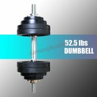 Full Metal 105lb Adjustable Dumbbells - 2 X 52 5 Lbs Black Plated Dumbbells